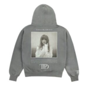 Taylor Swift - The Tortured Poets Department Gray Hoodie - Size 2XL